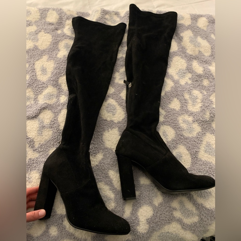 Steve Madden over the knee heeled boots! Size 7.5